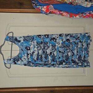 NWT Creation Print Layered Tank Dress Plus Size 2X XXL